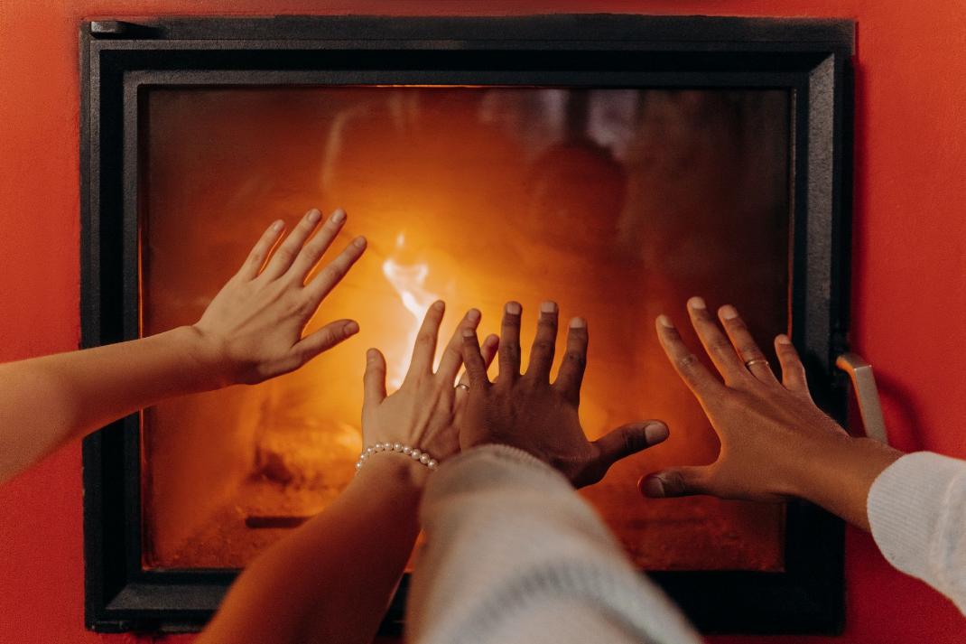 Glas für Kamin