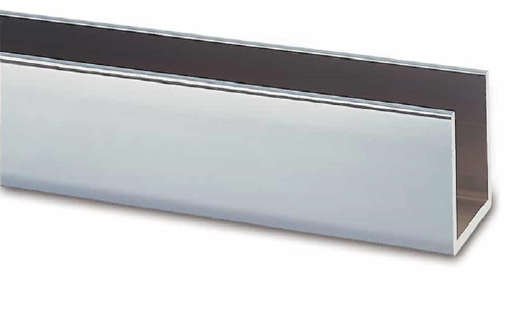 ALU - U - Profil     15 x 15 x 15 x 2mm EV-1 (€/lfm)