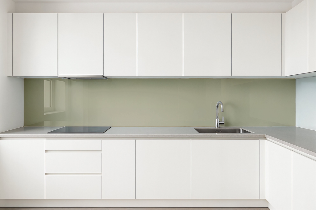 Küchenrückwand glänzend beige REF 1015
