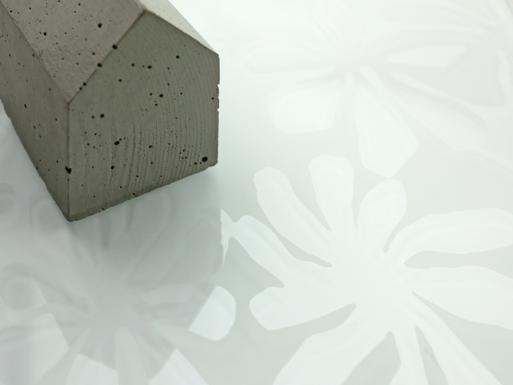 M_Küchenrückwand floral weiß