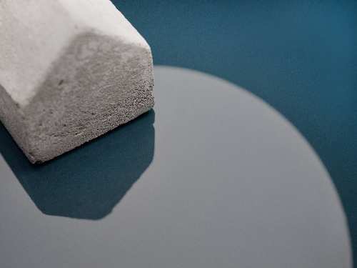 M_Farbiges Glas glänzend blau vintage REF 4520