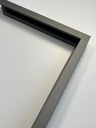 Spiegel mit Rahmen, Farbe Platin