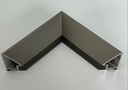Spiegel mit tiefen Rahmen, Farbe German Silver