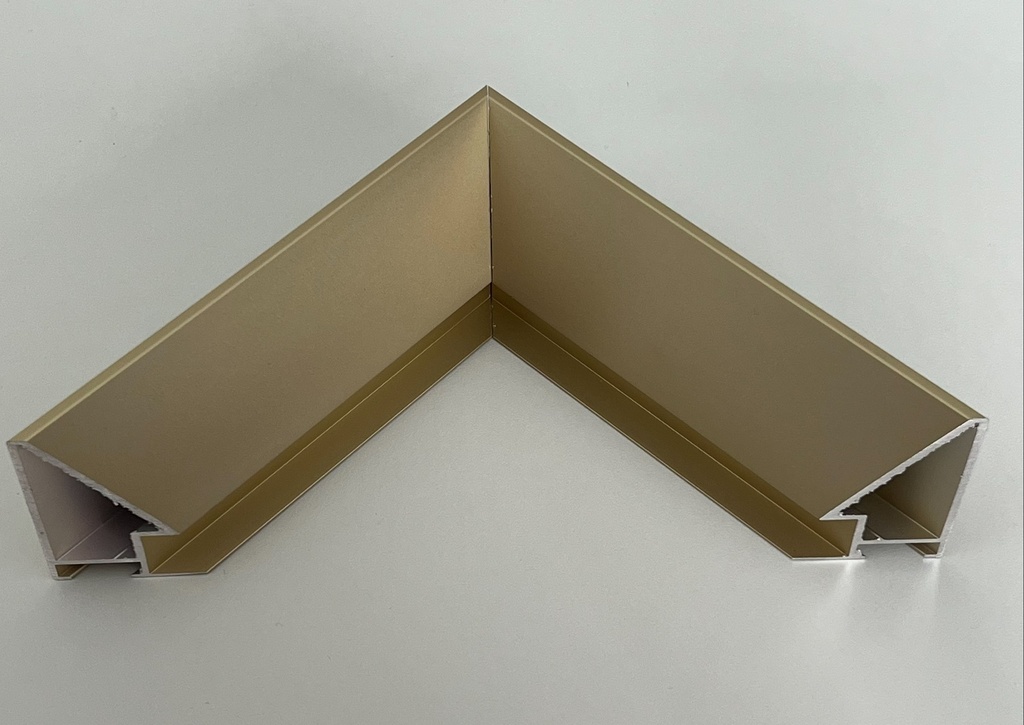 Spiegel mit tiefen Rahmen, Farbe Frosted Gold
