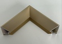 Spiegel mit tiefen Rahmen, Farbe Frosted Gold