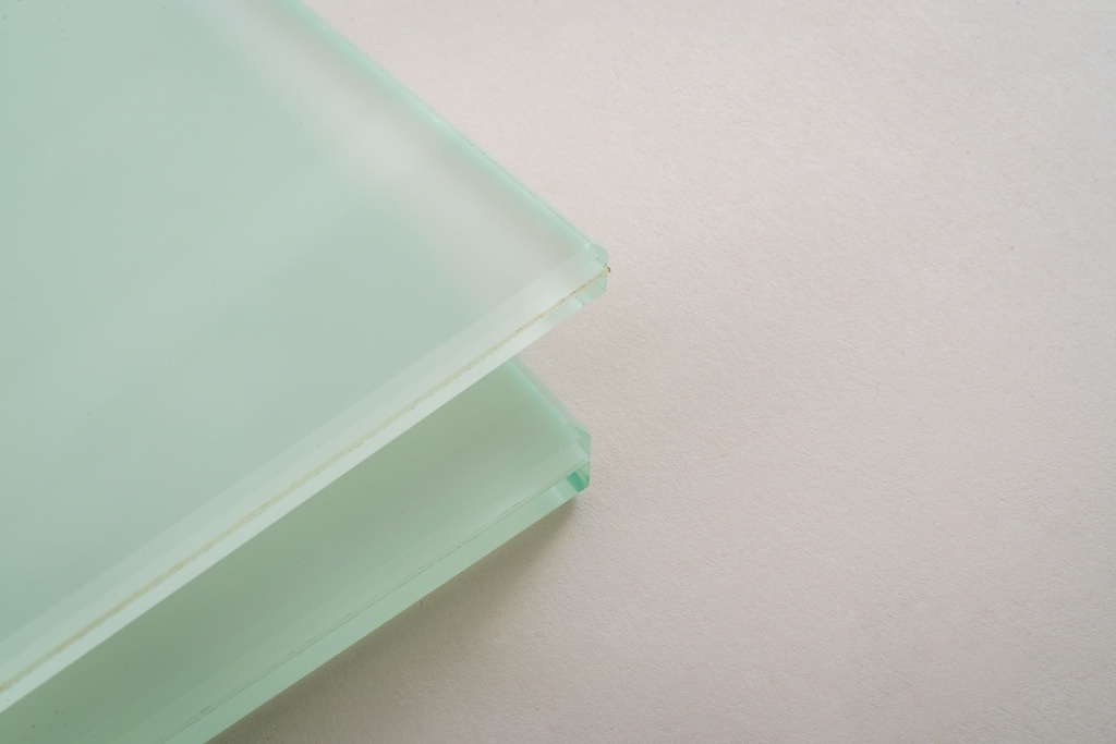 VSG 6mm aus 2xFloat 3mm, 33.1 polarwhite Folie 0,38mm Polarwhite Gesamtdicke 6,38mm