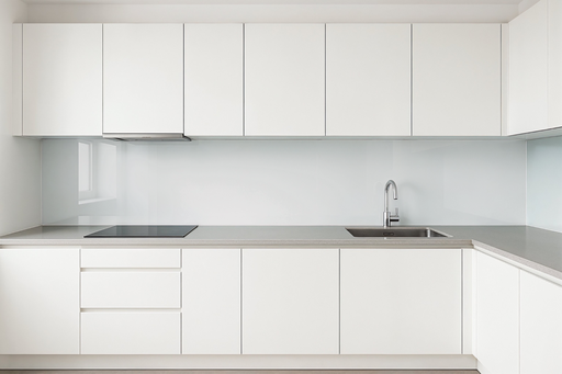 [1642 KR] Küchenrückwand glänzend weiß REF 9016