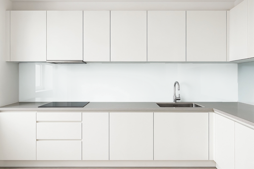 [1615 KR] Küchenrückwand glänzend weiß REF 9003