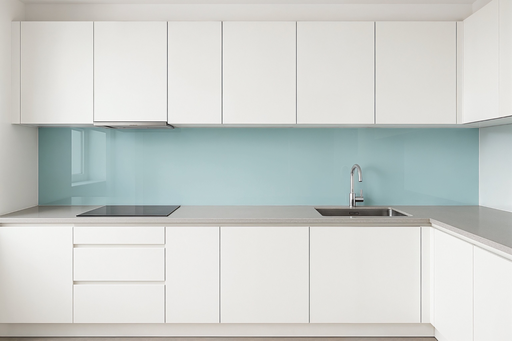 [1644 KR] Küchenrückwand glänzend eisblau REF 4220