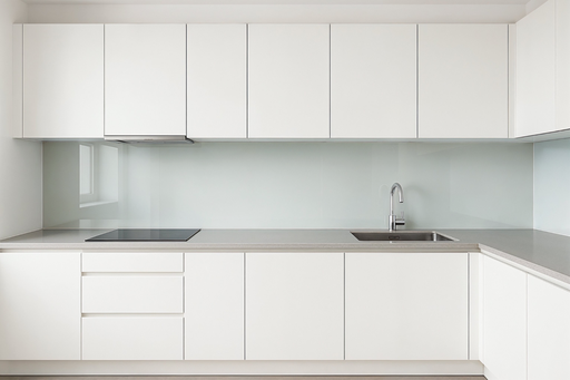 [1617 KR] Küchenrückwand glänzend perlweiß REF 1013