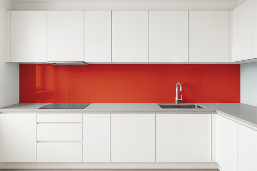 [1650 KR] Küchenrückwand glänzend orange REF 4420
